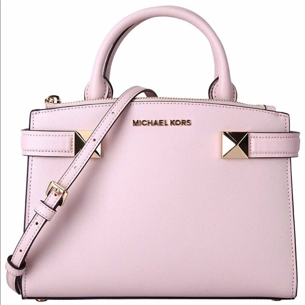 PINK BLOSSOM MICHAEL KORS KARLA SATCHEL CROSSBODY